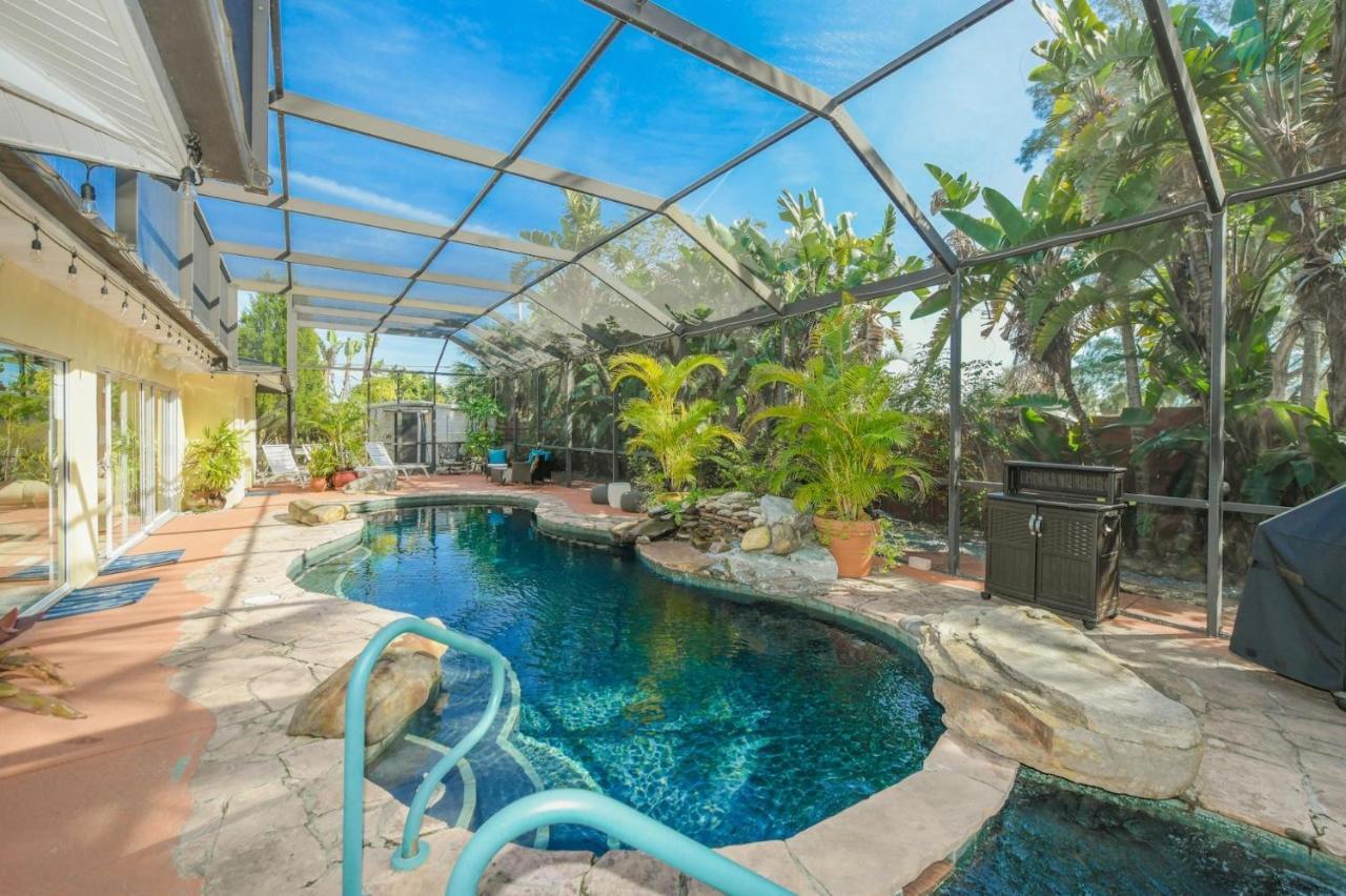 Island Time - Home Wenclosed Lagoon Style Pool Spa Walk To Beach Bikes 霍姆斯海滩 外观 照片